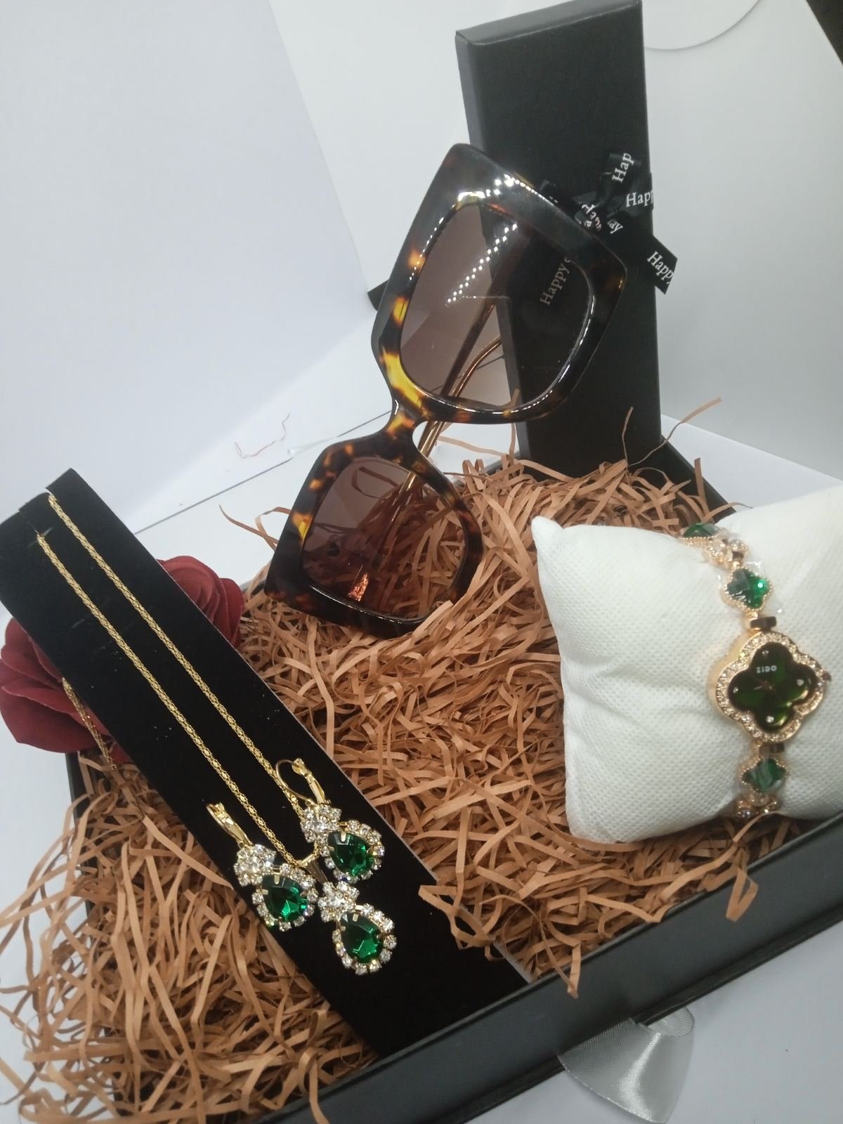 Pack 23 : Montre Rolex + Lunettes + Parure 2p + décoration cadeau 