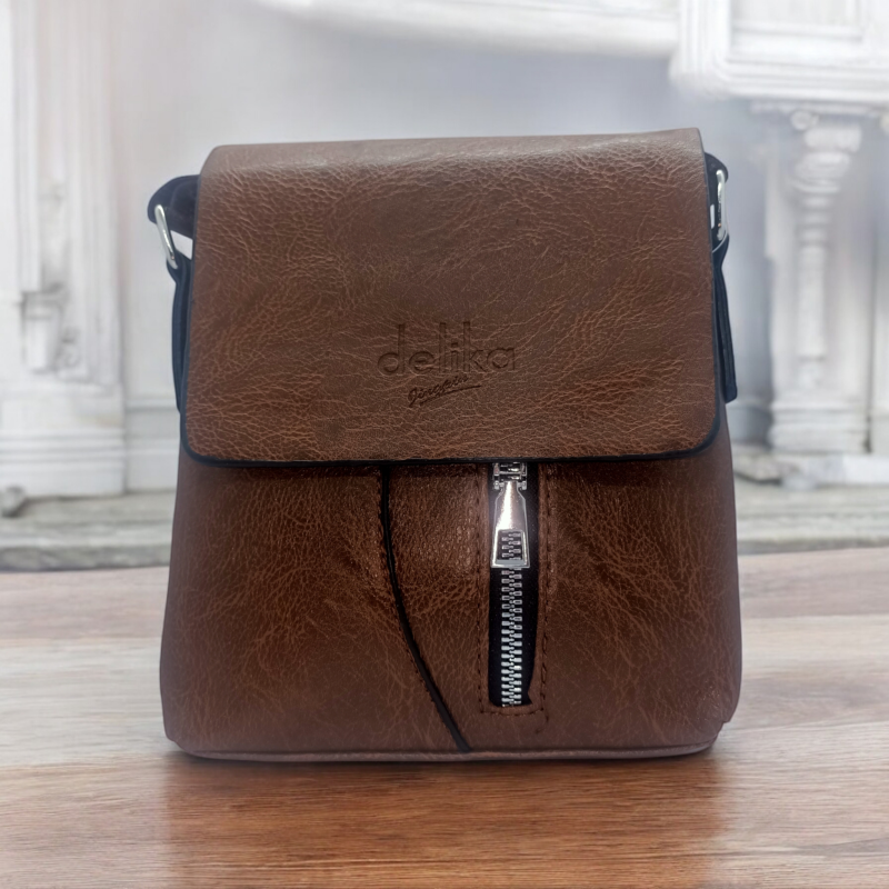 Sacoche delikat RED BROWN ZIP