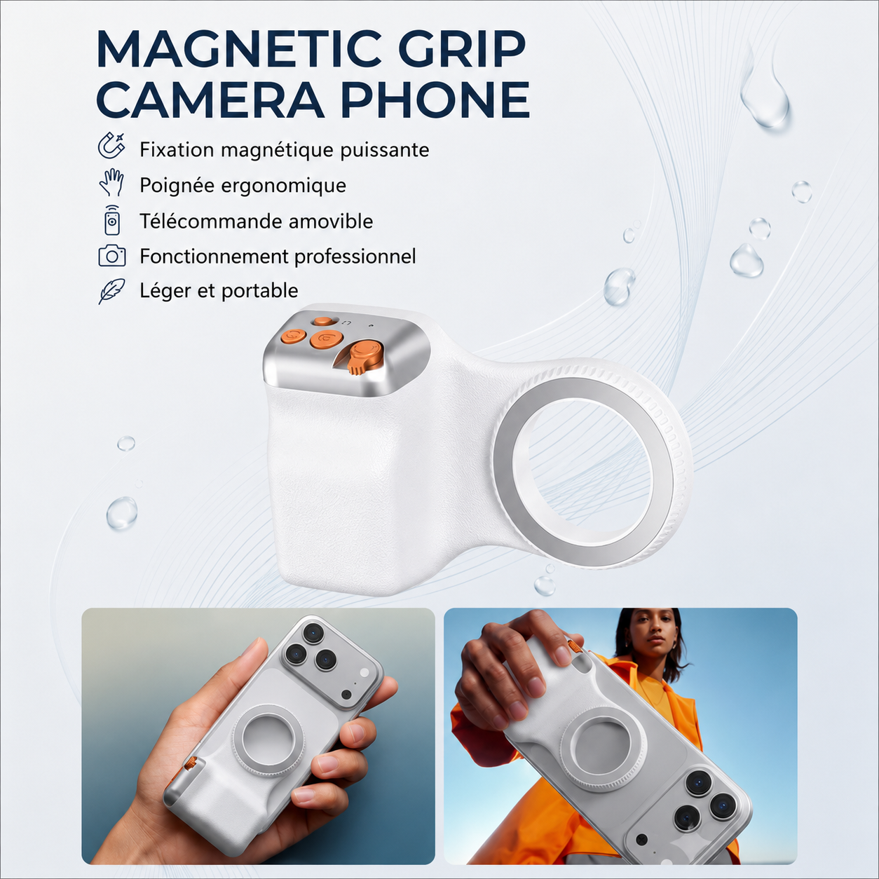 Magnetic Grip  Camera Phone